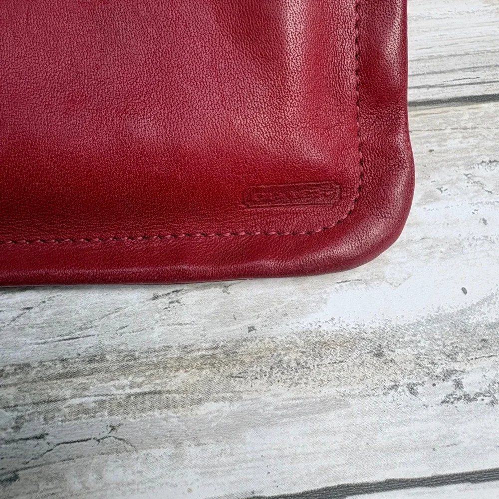 VTG Coach Bag Skinny Case Red 7170 90s  7.5